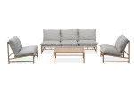 Lauko baldų komplektas Makani Caffe Max, Grey/Beige