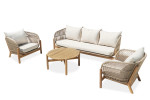 Medinių lauko baldų komplektas Bergen Caffe Max Acacia Wood