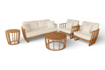 Medinių lauko baldų komplektas Nuvia Caffe-Acacia Wood
