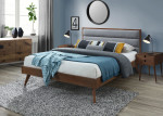 Lova Halmar Orlando, 160x200 cm, ruda/pilka