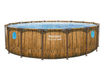Karkasinis baseinas Bestway Power Steel Swim Vista 488x122 cm, su filtru
