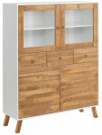 Vitrina Rafael, ąžuolo/baltos spalvos