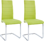 4-ių kėdžių komplektas Amber, žalias
