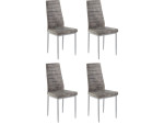 4-ių kėdžių komplektas Kate, šviesiai pilkas