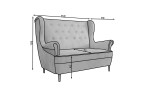 Sofa NORE Aros, mėlyna