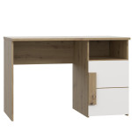 Rašomasis stalas Forte Arkina, ąžuolo spalvos/baltas