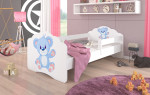 Vaikiška lova su nuimama apsauga Casimo Blue Bear, 70x140 cm