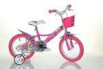 Dviratukas vaikams Bimbo Bike Girl Butterfly 14", rožinis