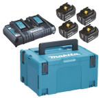 Priedų rinkinys Makita Powerpack 18V 4x5,0 Ah + DC18RD