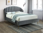 Lova Signal Meble Calabria Velvet 160x200 cm, pilka