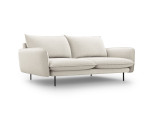 Sofa Cosmopolitan Design Vienna 3S, šviesios smėlios spalvos gobelenas