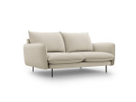 Sofa Cosmopolitan Design Vienna 2S, smėlios spalvos gobelenas