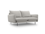 Sofa Cosmopolitan Design Vienna 2S, šviesiai pilkas gobelenas