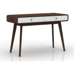 Rašomasis stalas Notio Living Caitlin, tamsiai rudas