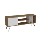 TV staliukas Kalune Design Mistico 140 cm, rudas/baltas