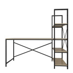 Rašomasis stalas Kalune Design Centile, ąžuolo spalvos/juodas