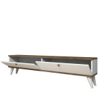 TV staliukas Kalune Design Paris, baltas/rudas