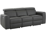Sofa su elektrine poilsio funkcija Notio Living Capena, pilka