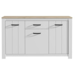 Komoda Forte Elara II, balta/ruda