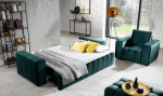 Sofa NORE Lazaro 09, tamsiai ruda