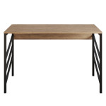 Rašomasis stalas Tuna, rudas/juodas