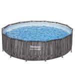 Karkasinis baseinas Bestway Steel Pro Max Wood 427x107 cm, su filtru