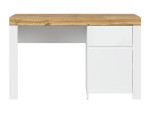 Rašomasis stalas BRW Holten 1D1S, baltas/rudas