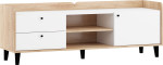 TV staliukas Meblocross Dolce Dol-17 1D2S, ąžuolo spalvos/baltas