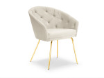 Kėdė Milo Casa Elisa, smėlio/auksinės spalvos