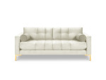 Trivietė sofa Cosmopolitan Design Bali, šviesios smėlio/auksinės spalvos
