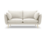 Dvivietė sofa Milo Casa Elio, šviesios smėlio/auksinės spalvos