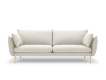 Keturvietė sofa Milo Casa Elio, šviesios smėlio/auksinės spalvos