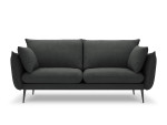 Trivietė sofa Milo Casa Elio, tamsiai pilka
