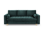 Sofa Milo Casa Santo, žalia/auksinės spalvos