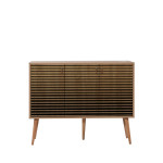 Komoda Kalune Design 863 (VII), 120 cm, ąžuolo spalvos/geltona