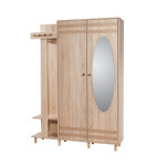 Prieškambario komplektas Kalune Design 863(II), ąžuolo spalvos