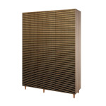 Spinta Kalune Design Wardrobe 863 (VI), 135 cm, ąžuolo spalvos/geltonos spalvos