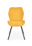 4-ių kėdžių komplektas Halmar K360, geltonas