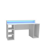 Kompiuterinių žaidimų stalas Forte Tezaur TZRB211B3-Z12M, baltas