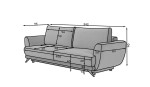 Sofa-lova NORE Megis 15, juoda