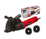 Sienų freza betono pjoviklis 125mm 5–30mm pjovimo plotis 28mm maks gylis 1700W 10500aps/min su patogia rankena YT-82015 YATO