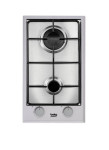 Dujinė viryklė - BEKO - 2 degikliai - 30 cm - Nerūdijančio plieno - HDCG32220FX