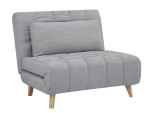 Išskleidžiamas fotelis Signal Meble Billy, šviesiai pilkas