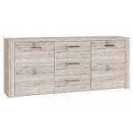 Komoda Forte Portland IV, šviesiai ruda