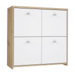 Komoda Forte Best II, balta/ruda