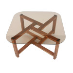 Kavos staliukas Kalune Design Zen, rudas