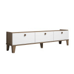 TV staliukas Kalune Design Sumer E3620, baltas/rudas