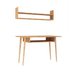 Rašomasis stalas Kalune Design Muty, rudas