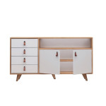 Komoda Kalune Design Lavina, balta/ruda