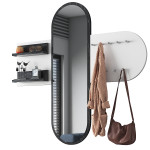 Prieškambario komplektas Kalune Design P3, baltas/rudas